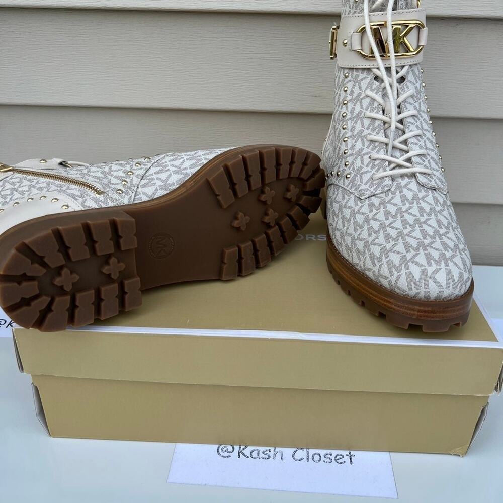 Michael kors Kincaid Lace up boots -Vanilla - Picture 8 of 12